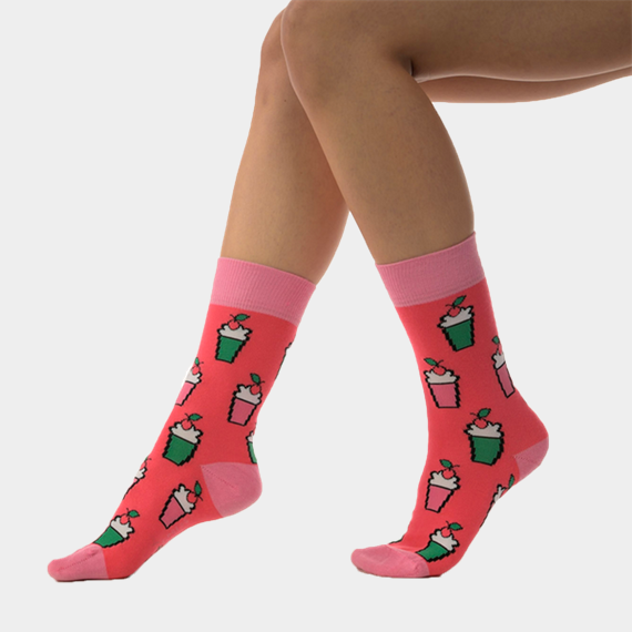 J.PRESS FUNNY Socks - női mintás pamut zokni