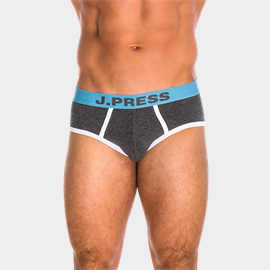 J.PRESS rávarrt gumis boxerslip kontrasztos részletekkel