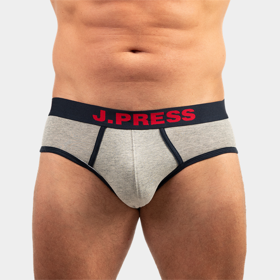 J.PRESS rávarrt gumis boxerslip kontrasztos részletekkel